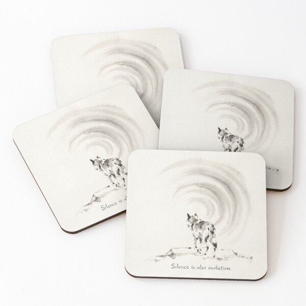 Item preview, Lone wolf Wall Art Print designed and sold by Softbear Atelier.