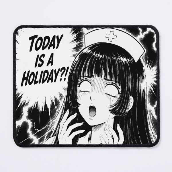 Item preview, Today Is a Holiday — Manga Style Nurse on Call Humor Tee designed and sold by medicalkinoko.