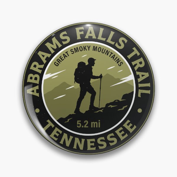 Item preview, Abrams Falls Trail Smoky Mountains Hiking Emblem designed and sold by Digital Art Works  Hub.