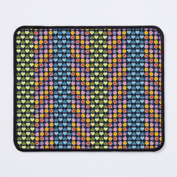 Item preview, Flower & Hearts Wide Vertical Stripe designed and sold by Digitalmyth's Designs.