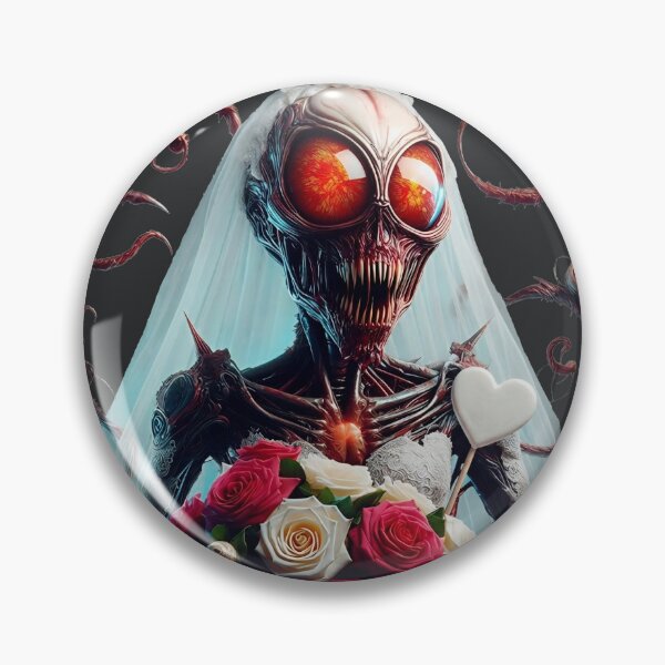 Item preview, Alien Bride Holding Heart Candy designed and sold by Voodoo Store Paranormal Collections.