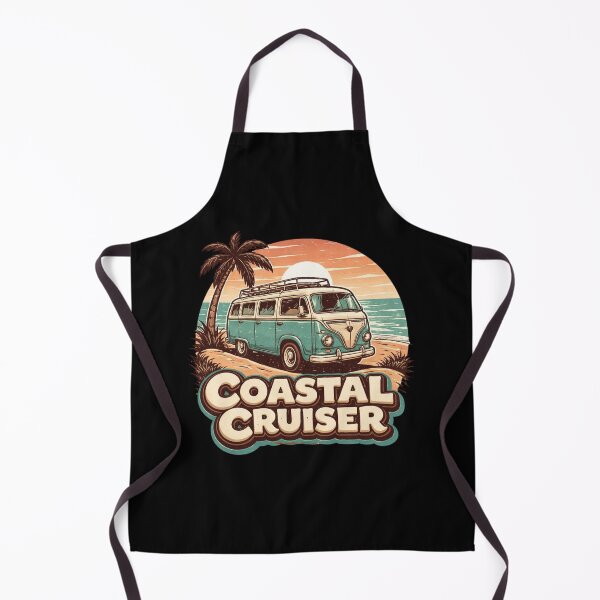 Item preview, Coastal Cruiser Retro Camper Van Beach Sunset T Shirt designed and sold by FestivityFinds.