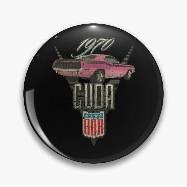 Item preview, Pink Muscle Car Rear View Illustration Superimposed on a Shield designed and sold by said-bouch.