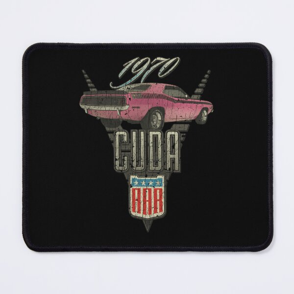 Item preview, Pink Muscle Car Rear View Illustration Superimposed on a Shield designed and sold by said-bouch.