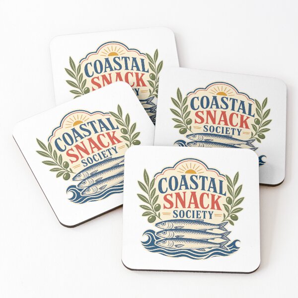 Item preview, Coastal Snack Society - Retro Sardine Club designed and sold by GoverArt.