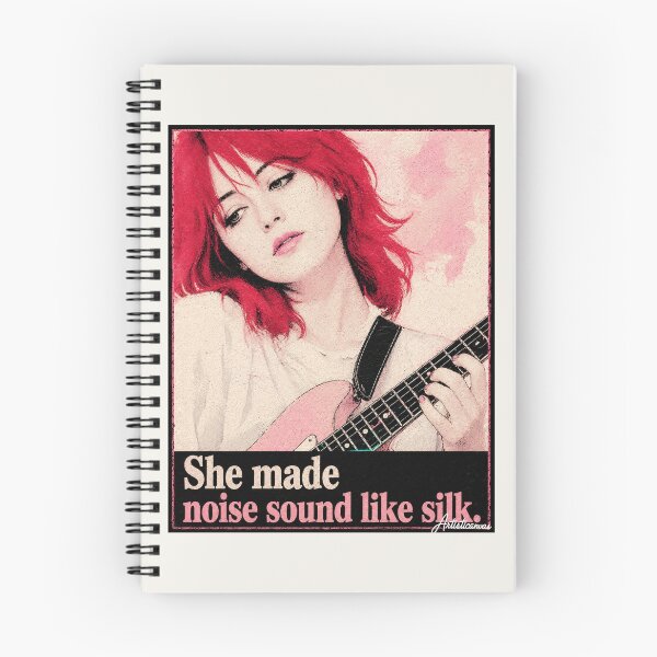 Item preview, Miki Berenyi Lush Dream Pop Cherry Hair Portrait Art designed and sold by Artisticanvas.