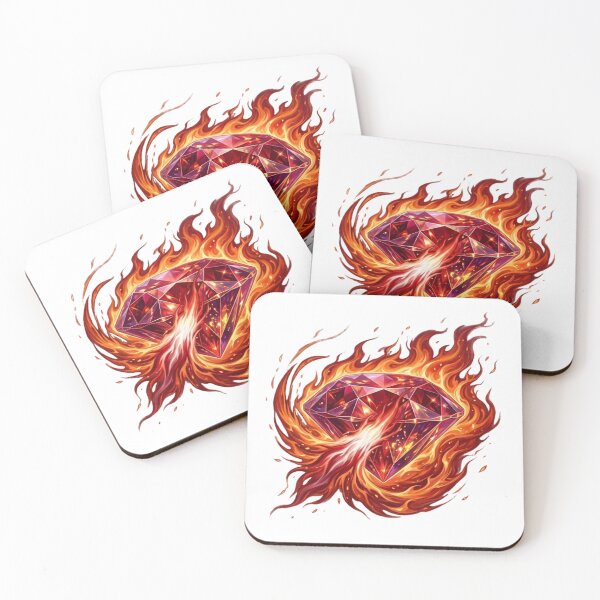 Item preview, Epic Flaming Ruby Gemstone Fire Art designed and sold by rich-moda.