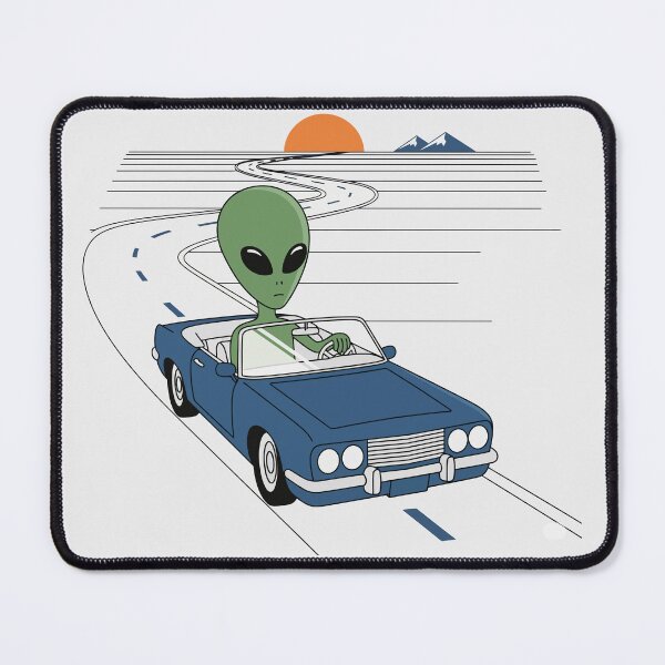 Item preview, Alien Driving Convertible Road Trip Sunset designed and sold by Amir Faysal.