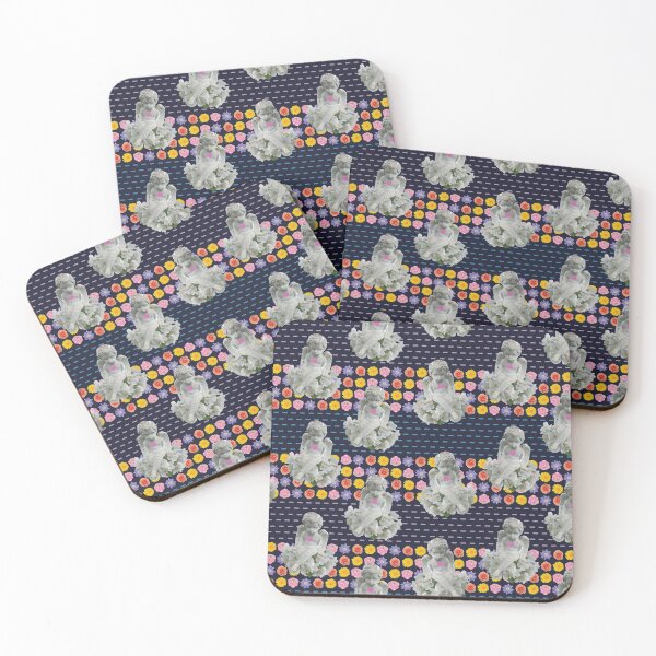 Item preview, Flower & Dashed Wide Horizontal Stripe with Angels designed and sold by Digitalmyth's Designs.
