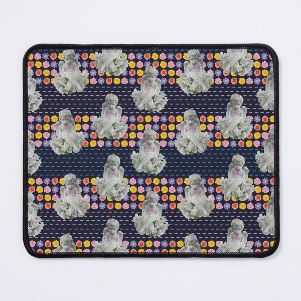 Item preview, Flower & Dashed Wide Horizontal Stripe with Angels designed and sold by Digitalmyth's Designs.