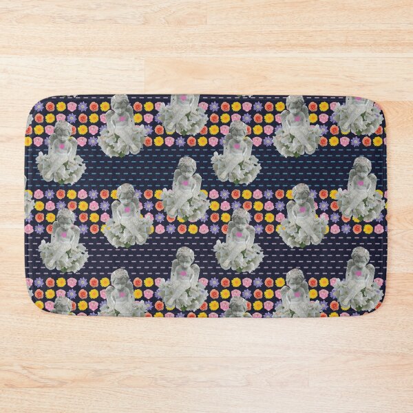 Item preview, Flower & Dashed Wide Horizontal Stripe with Angels designed and sold by Digitalmyth's Designs.