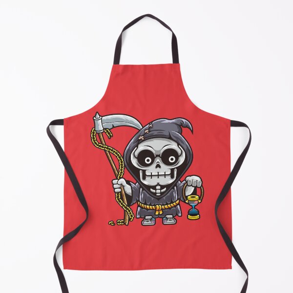 Item preview, Retro Cartoon Grim Reaper Skeleton Character designed and sold by Lexkon Liu's art.