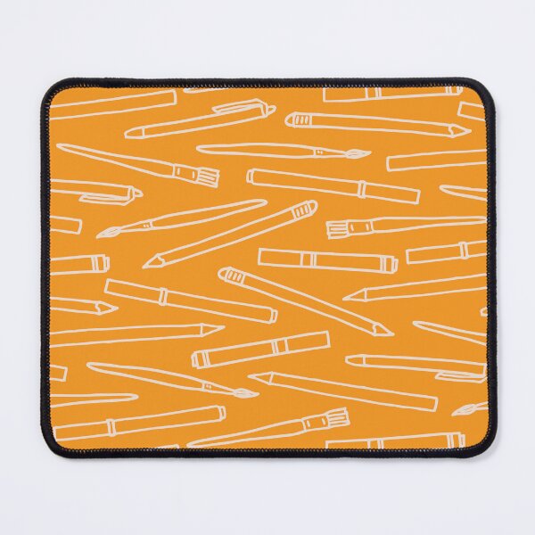 Item preview, Orange Art Supplies Pattern for Artists designed and sold by Mandy Porta LLC.