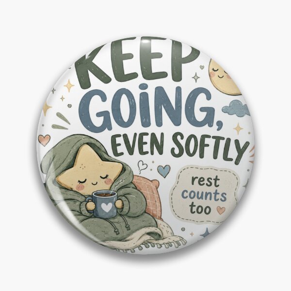 Item preview, Keep Going Even Softly Cozy Sticker designed and sold by rockysupertramp.