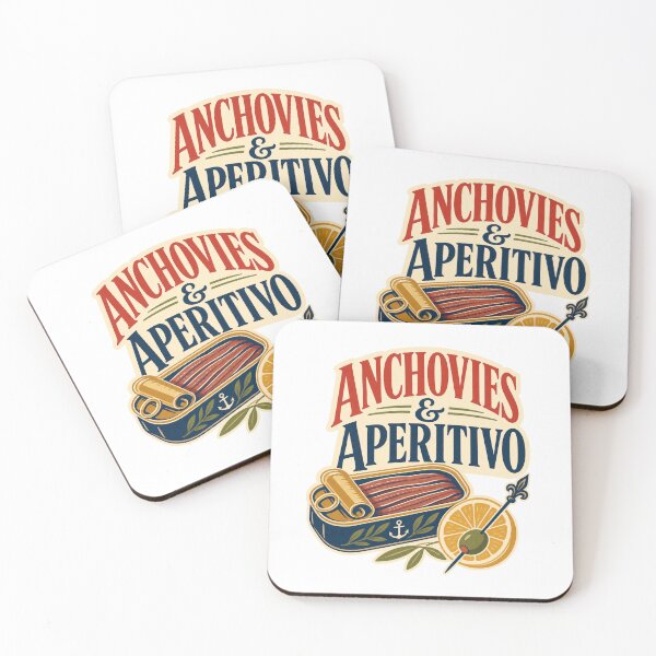 Item preview, Anchovies and Aperitivo - Mediterranean Food Design designed and sold by GoverArt.