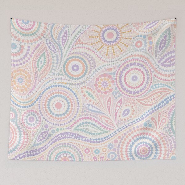 Item preview, Pastel Aboriginal-Inspired Dot Art Pattern designed and sold by 0606PM.