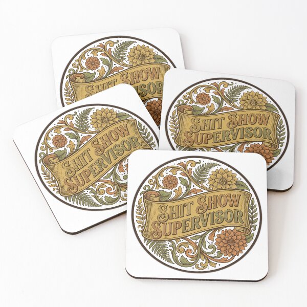 Item preview, Shit Show Supervisor Retro 70s Floral Funny designed and sold by ryanguas.