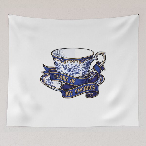 Item preview, Tears Of My Enemies Gothic Teacup Funny Edgy designed and sold by ryanguas.