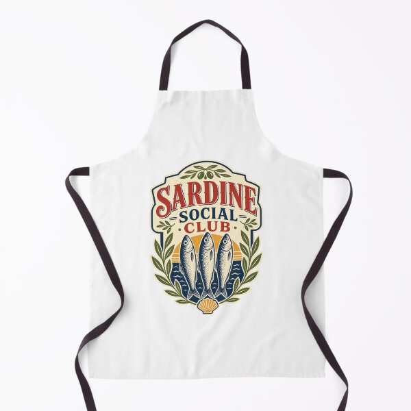 Item preview, Sardine Social Club - Vintage Coastal Badge designed and sold by GoverArt.