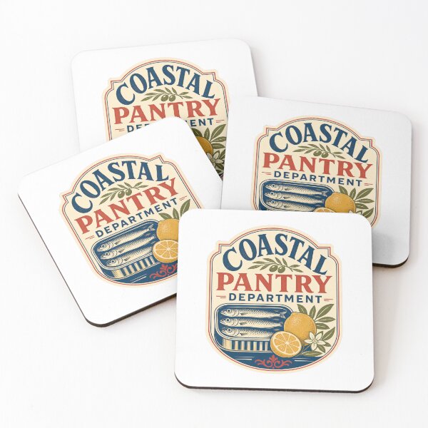Item preview, Coastal Pantry Department - Retro Sardine Label designed and sold by GoverArt.
