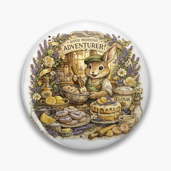 Item preview, Good Morning Adventurer Shirt | Cottagecore Bunny Baker | Cozy Fantasy Bakery | Rabbit Gift designed and sold by MrDev.
