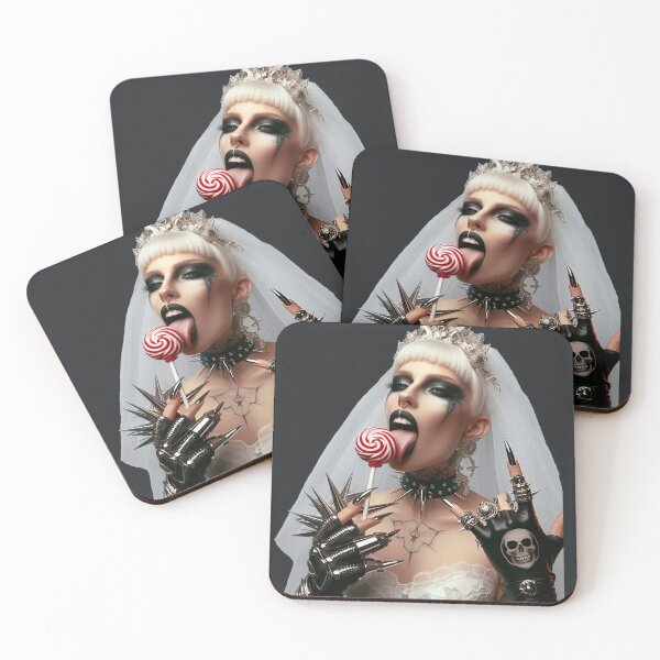 Item preview, Goth Bride Licking Swirl Lollipop designed and sold by Voodoo Store Paranormal Collections.