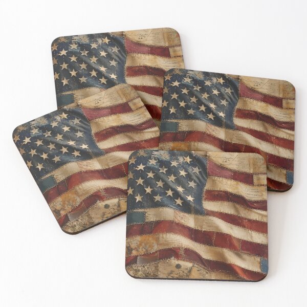 Item preview, Vintage Patchwork American Flag America 250 designed and sold by Buttonquill.