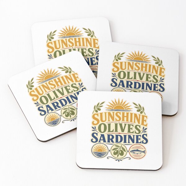 Item preview, Sunshine Olives Sardines - Mediterranean Summer designed and sold by GoverArt.