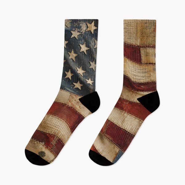 Item preview, Vintage Patchwork American Flag America 250 designed and sold by Buttonquill.