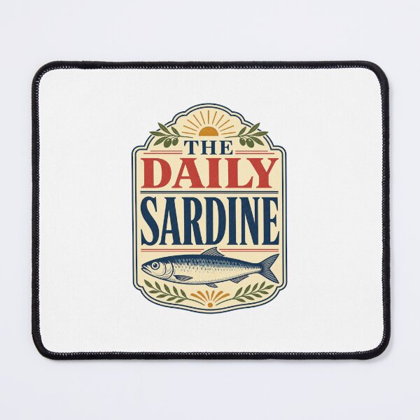 Item preview, The Daily Sardine - Vintage Editorial Fish Design designed and sold by GoverArt.