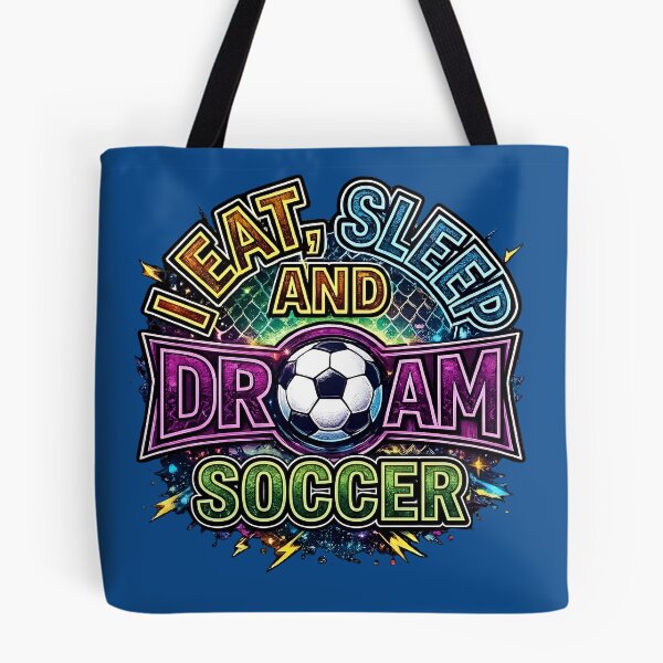 Item preview, Eat Sleep DreI Eat Sleep and Dream Football Soccer Fan Neon Typographyam Football Colorful Soccer Lover Design designed and sold by digitalbob60.