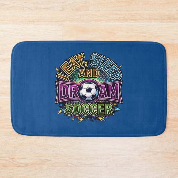 Item preview, Eat Sleep DreI Eat Sleep and Dream Football Soccer Fan Neon Typographyam Football Colorful Soccer Lover Design designed and sold by digitalbob60.