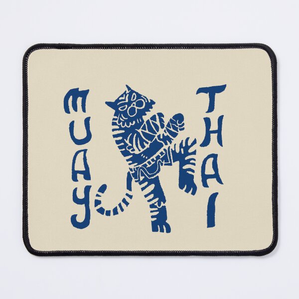 Item preview, Tiger Muay Thai Martial Arts Hand Drawn Linocut Illustration designed and sold by RNASstuff.