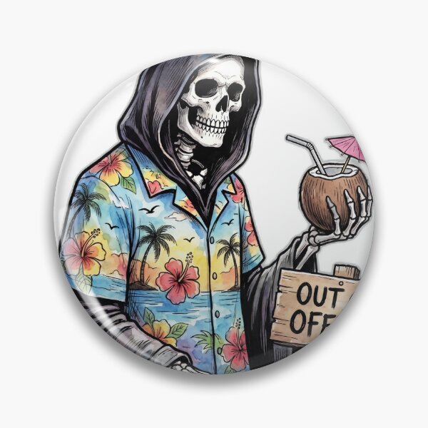 Item preview, Grim Reaper Out Of Office Vacation Funny Dark Humor designed and sold by ryanguas.