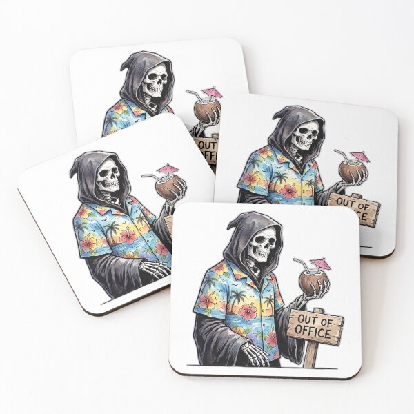 Item preview, Grim Reaper Out Of Office Vacation Funny Dark Humor designed and sold by ryanguas.
