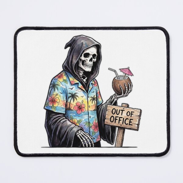 Item preview, Grim Reaper Out Of Office Vacation Funny Dark Humor designed and sold by ryanguas.