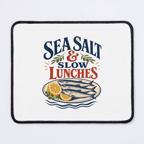Item preview, Sea Salt and Slow Lunches - Coastal Food Quote designed and sold by GoverArt.
