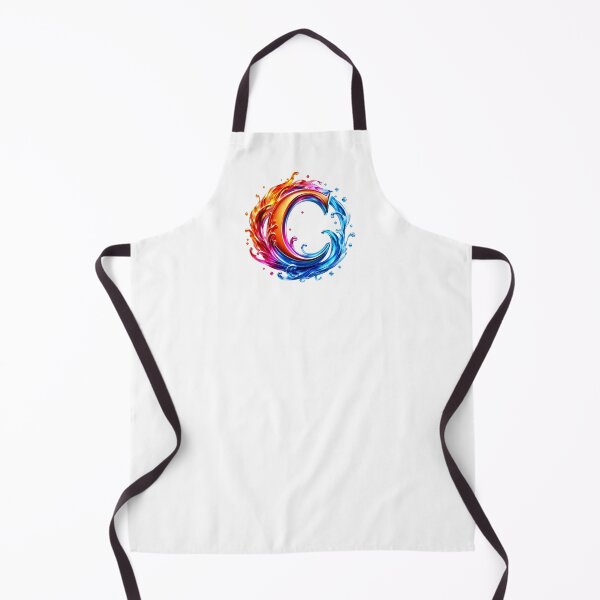 Item preview, AquaFlare Chromaflow Letter C designed and sold by BlissBlvdShop.