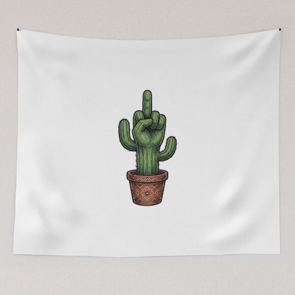Item preview, Middle Finger Cactus Funny Botanical Sarcastic designed and sold by ryanguas.