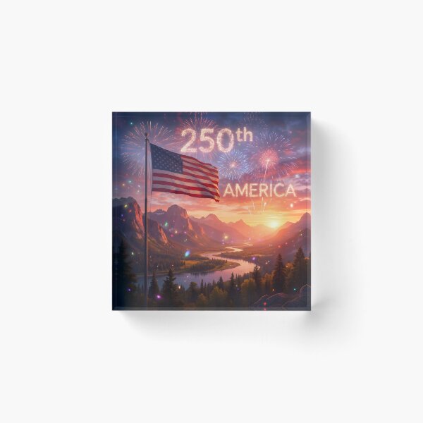 Item preview, America 250 Fireworks Over the Mountains designed and sold by Buttonquill.