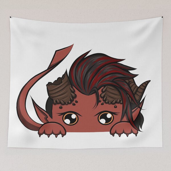 Item preview, Karlach Peeking  designed and sold by sixella-blue.
