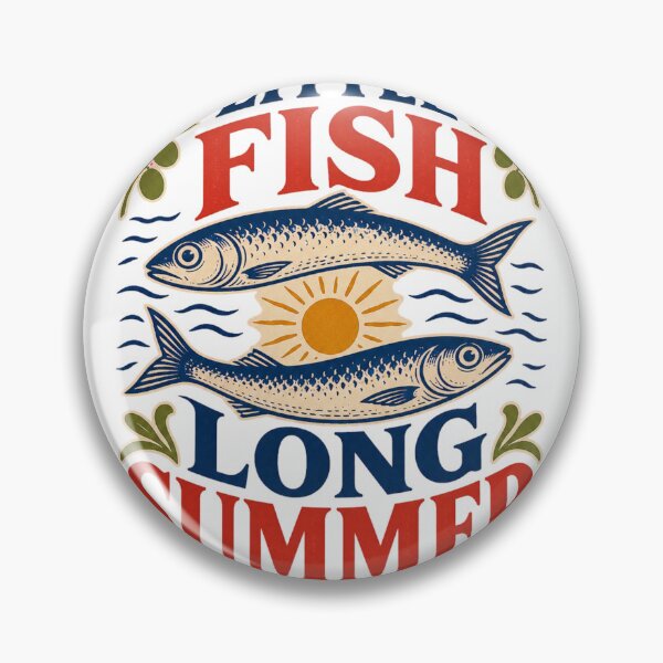 Item preview, Little Fish Long Summer - Retro Coastal Design designed and sold by GoverArt.