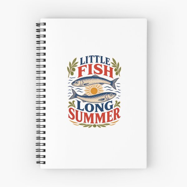Item preview, Little Fish Long Summer - Retro Coastal Design designed and sold by GoverArt.