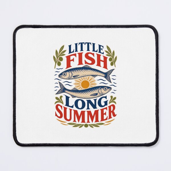 Item preview, Little Fish Long Summer - Retro Coastal Design designed and sold by GoverArt.