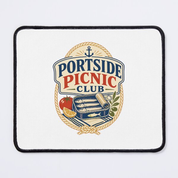 Item preview, Portside Picnic Club - Vintage Sardine Badge designed and sold by GoverArt.