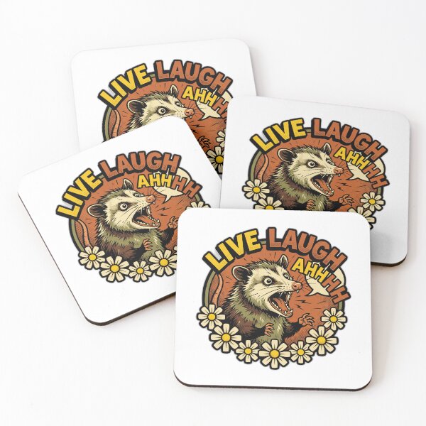 Item preview, Live Laugh Ahhhh Screaming Possum Funny Meme designed and sold by ryanguas.