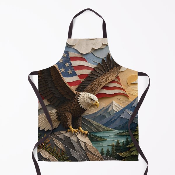 Item preview, Patriotic Eagle Mountain Scene America 250 designed and sold by Buttonquill.