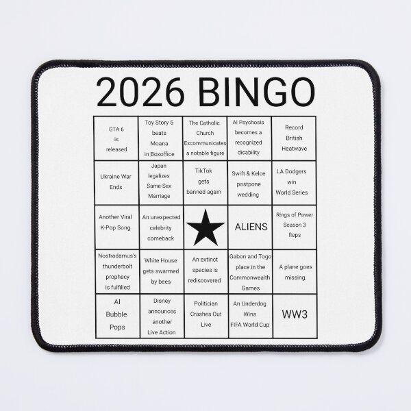 Item preview, 2026 Bingo Card designed and sold by HG Doodlefolk.