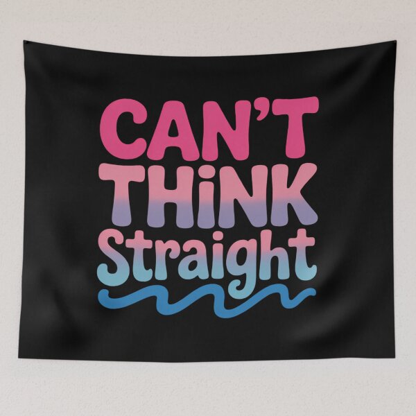 Item preview, Can't Think Straight Bisexual LGBT Pride Flag designed and sold by sailorjessiArt.