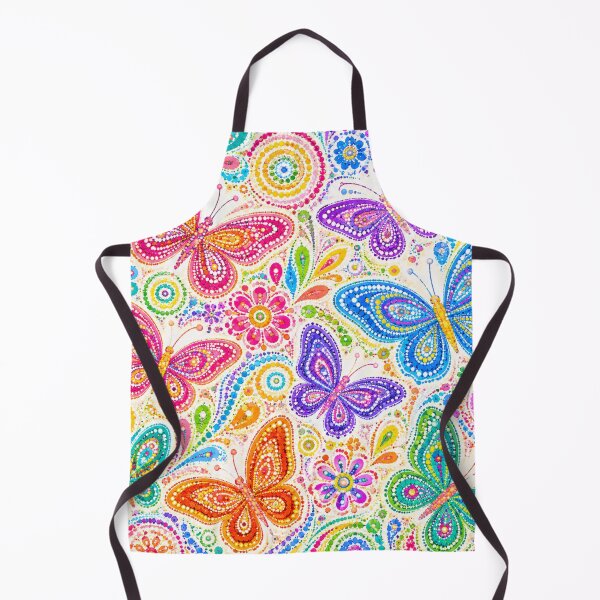 Item preview, Vibrant Butterfly Garden Dot Art Pattern designed and sold by 0606PM.